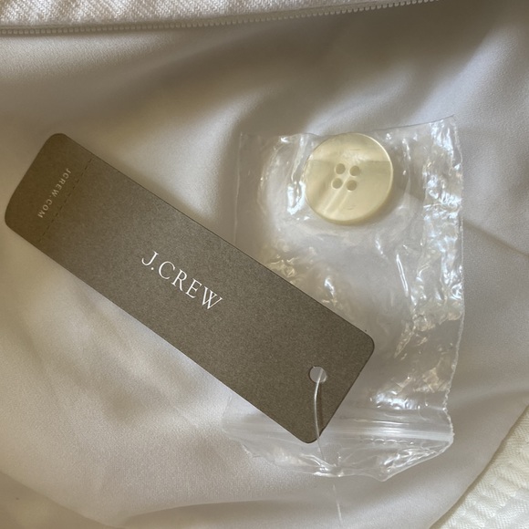 NWT J. Crew linen wideleg high rise crop sailor pant white size 10 - Picture 9 of 12